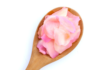 Sushi ginger, Sliced pink pickled young ginger