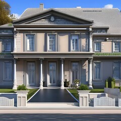 Fototapeta premium Empire Style house132, Generative AI