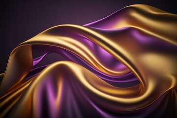 Abstract background with glowing lines, generative ai	