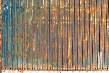 rusty old garage door texture