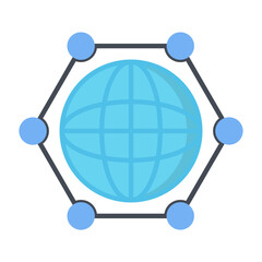 Global Marketing Flat Icon