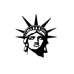 Stylized head of the Statue of Liberty