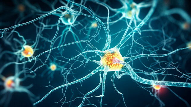 graphic human neurons in the brain