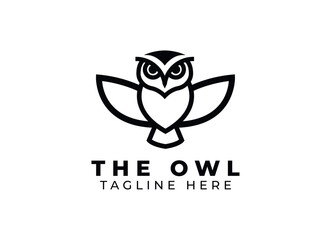 Owl Logo Design Vector