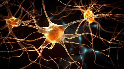 graphic human neurons in the brain