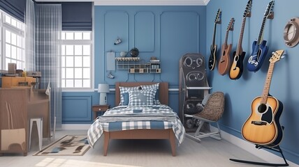 cool kid's room interior