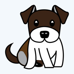 A Dog looks Likes beautiful and eye catching drawings in Vector Art