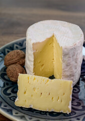 Belgian white mold soft cow milk cheese Bouquet des Moines from Abbey of Val-Dieu