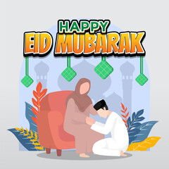 halal bihalal illustration
