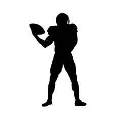 American football player silhouette
