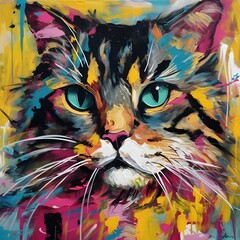 Abstract art Cat