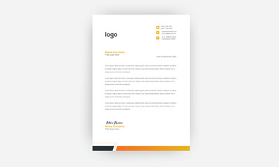 Simple creative modern letter head templates for your project design, Vector illustration