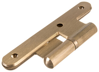 door metal hinge isolated on white background