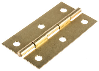 door metal hinge isolated on white background