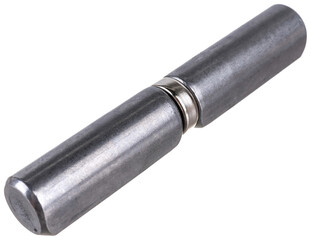 door metal hinge isolated on white background