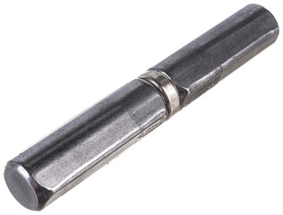 door metal hinge isolated on white background