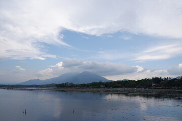 Beautiful View of Bagendit Lake in Garut, West Java, Indonesia.