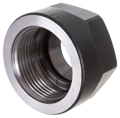 metal nut isolated on white
