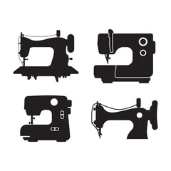 Sewing machine logo icon,illustration template design