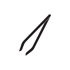 Tweezers logo icon,illustration template design
