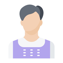 Housekeeper Man Flat Icon