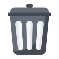 Trashcan Flat Icon