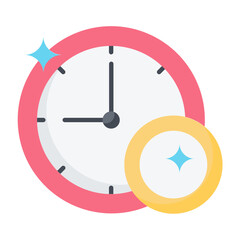 Cleaning Time Flat Icon