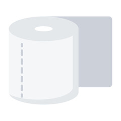 Toilet Paper Flat Icon