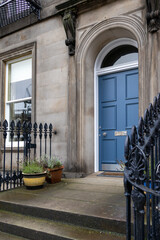 The doors of Edinburgh - blue