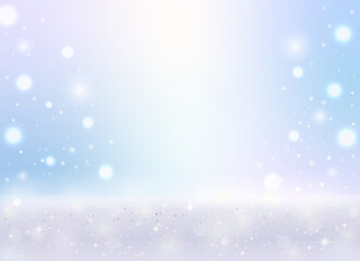 梅雨をイメージした幻想的キラキラ背景素材（雨　背景　バナー　フレーム）