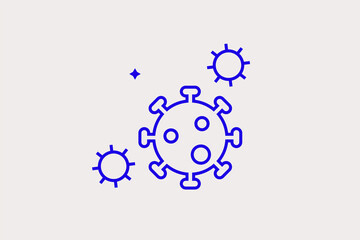 Geometric concept of virus vector illustration in a flat style for website, mobile app, banner, ui ux, web design, business, marketing, landing, infographics, mockup,development	
