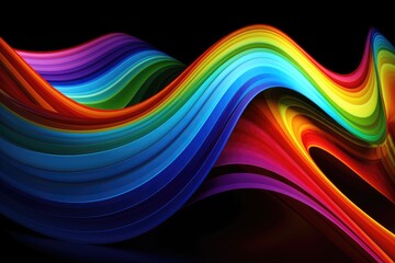 Abstract  Rainbow Striped Background
