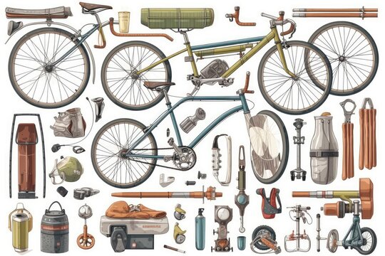 set of bikes