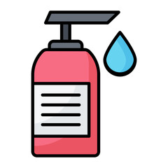 Liquid Soap Line Color Icon