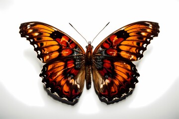 Butterfly on white isolated background