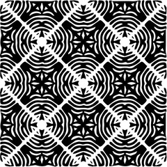  Grunge background with abstract shapes. Black and white texture. Seamless monochrome repeating pattern  for decor, fabric, cloth.
