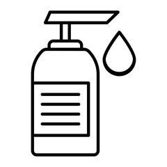 Liquid Soap Outline Icon