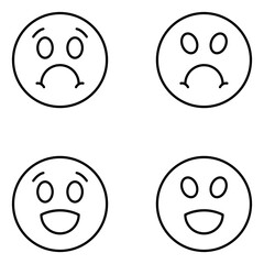 Emoji Vector Line Icons