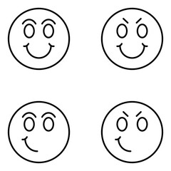 Emoji Vector Line Icons