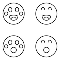 Emoji Vector Line Icons