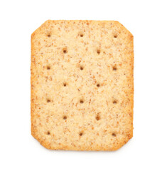 Tasty cracker isolated on white background