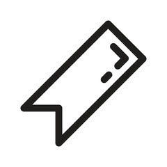 Bookmark Document Icon Vector Ilustration On white Background good for web design, banner. 