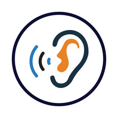 ear, hear, audiology, ear audiology icon