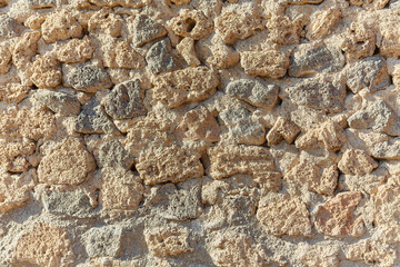 Stone, shell rock texture background. Texture of shell rock limestone for background.