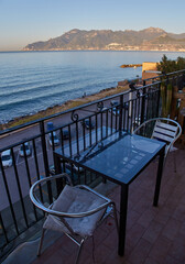 View of Salerno and the Gulf of Salerno Italy