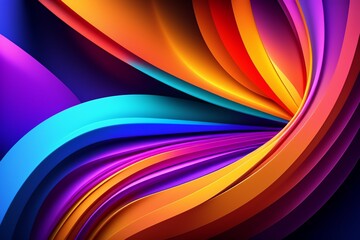 abstract fluid liquid illustration colorful background created with generative AI