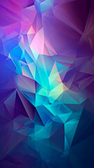 Obraz premium Low poly abstract background, vertical. Mobile wallpaper. Generative AI