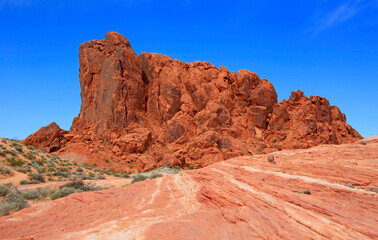 Fototapeta premium Gibraltar Rock - Valley of Fire State Park, Nevada