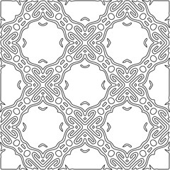 Striped geometric patterns. Digital design.Black and white pattern for web page, textures, card, poster, fabric, textile.