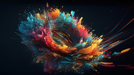 Energetic 3D abstract background featuring vibrant colors, dynamic shapes, and a pulsating rhythm. A lively and captivating visual experience for any creative project.